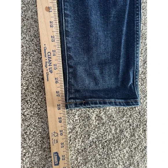Madewell The Perfect Vintage Jean Straight Blue Denim Jeans Button Zip 5-Pocket - Picture 10 of 11